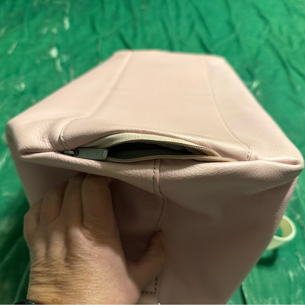 Away Everywhere Blush Pink Leather Carry on Bag - Picture 11 of 13
